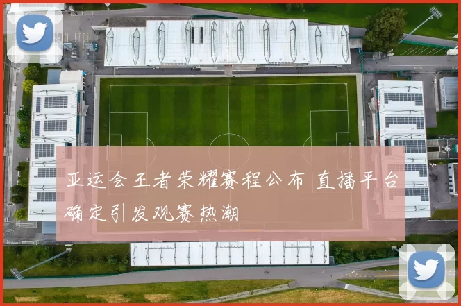亚运会王者荣耀赛程公布 直播平台确定引发观赛热潮